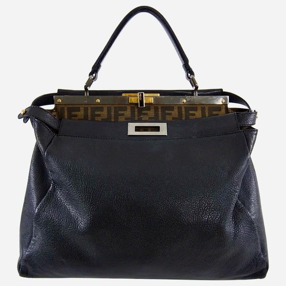 Fendi Zucca Peekaboo Bag w/ strap - Picture 1 of 2
